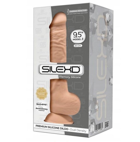 Dildo z przyssawką duże silikonowe naturalne 24cm