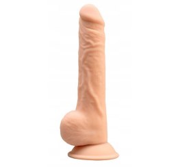 Dildo z przyssawką duże silikonowe naturalne 24cm