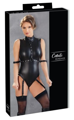 Cottelli Bondage - Seksowne Body Z Paskami I Otwartym Kroczem L