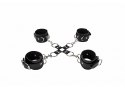 Kajdanki Leather Hand And Legcuffs - Black