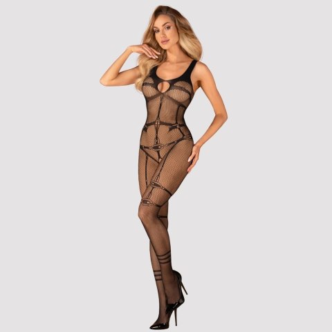 Obsessive - Seksowne Siateczkowe Bodystocking Bez Krocza N123 S-L