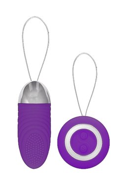 Ethan - Rechargeable Remote Control Vibrating Egg - Purple