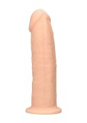 Żylaste silikonowe dildo mocna przyssawka 15 cm