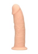 Żylaste silikonowe dildo mocna przyssawka 15 cm