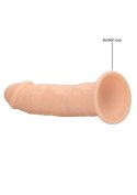 Żylaste silikonowe dildo mocna przyssawka 15 cm