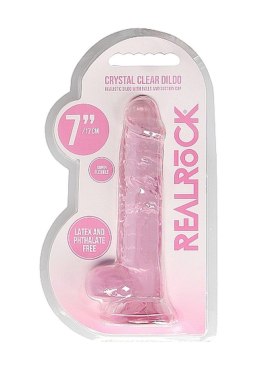 Dildo różowe z mocną przyssawką różowy orgazm 19cm