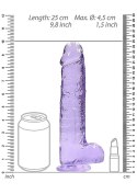 Silikonowe grube dildo z mocną przyssawką 25 cm