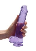 Silikonowe grube dildo z mocną przyssawką 25 cm