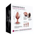 Ozdobny korek analny metal dorcel diamond plug 8cm