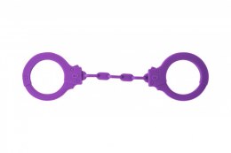 Kajdanki-Silicone Handcuffs Party Hard Suppression Purple