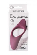 Pierścień-Erection Vibroring Pure Passion Stardust Wine Red