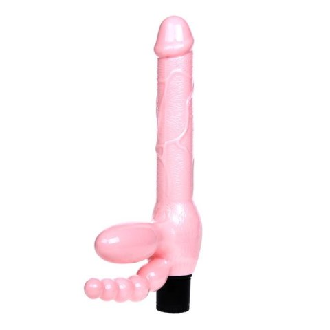 Podwójne dildo z wibracjami stymulacja anusa 25 cm