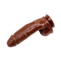 Duże dildo gruby członek przyssawka jądra sex 22cm