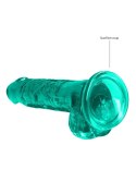 Silikonowe zielone dildo z mocną przyssawką 19 cm