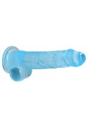 Dildo gumowe silikonowe żylaste z przyssawką 21 cm