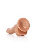 Duże silikonowe żylaste dildo przyssawka 20 cm