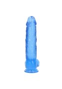 Duże żylaste dildo z przyssawką i jądrami 24 cm