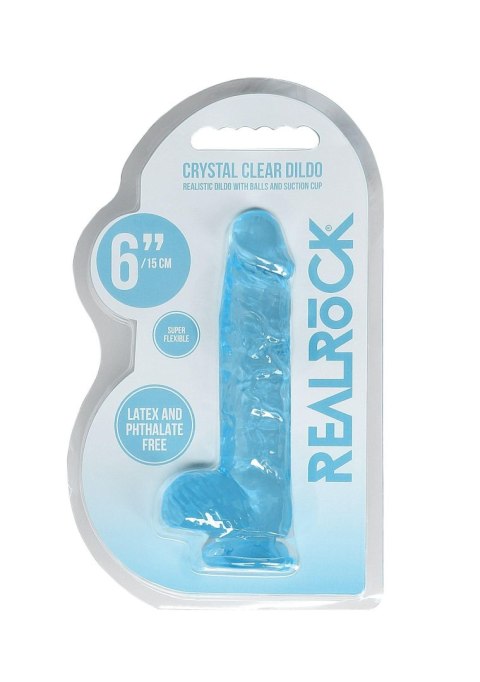 Realistic Dildo with Balls - 6""/ 15 cm