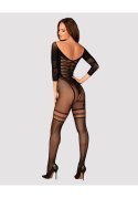 Bodystocking otwarty krok siateczkowy wzór XL/XXL