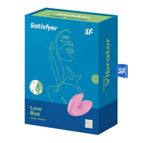 Mały wibrator na palec Satisfyer Love Riot różowy