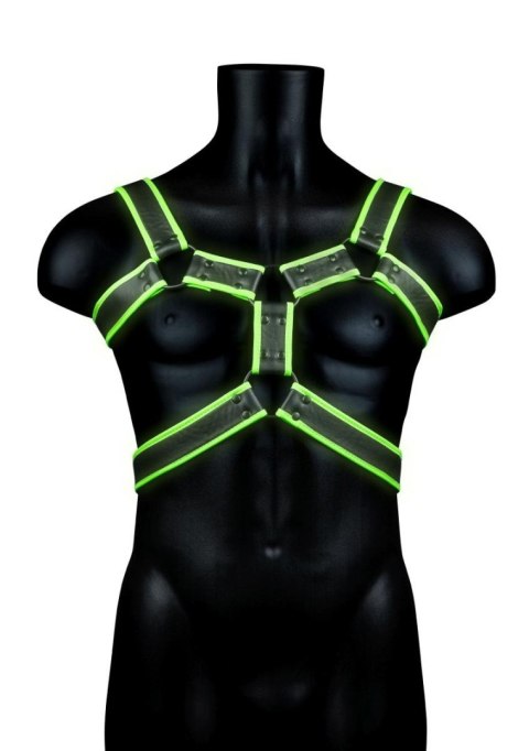 Body Harness - Glow in the Dark - Neon Green/Black - L/XL