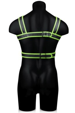 Body Harness - Glow in the Dark - Neon Green/Black - S/M