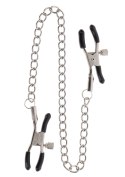 Adjustable Clamps with Chain Silver