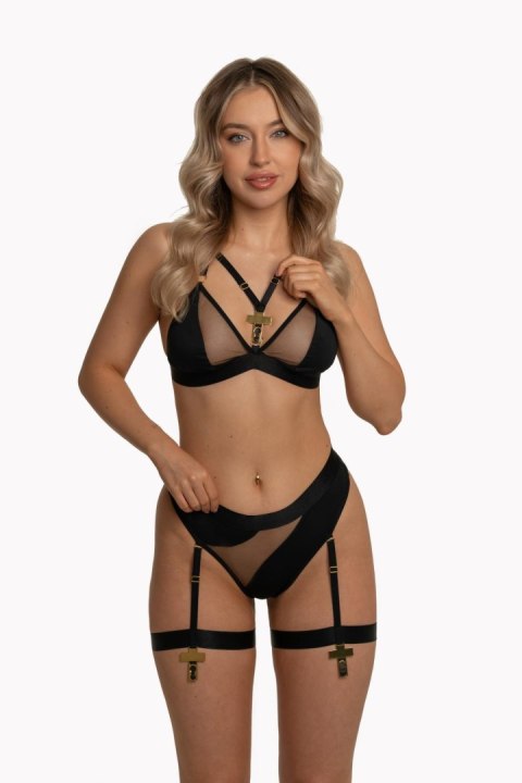 SEILA set black (bra+string) XS