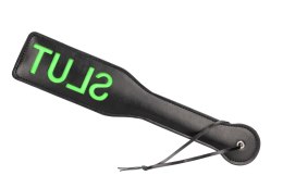 'Slut'' Paddle - Glow in the Dark - Black/Neon Green