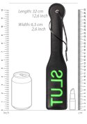 'Slut'' Paddle - Glow in the Dark - Black/Neon Green