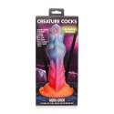 Świecące w ciemności silikonowe dildo Aqua Cock XR Brands