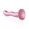 Różowe dildo do stymulacji punktu G strapon silikonowe 17 cm