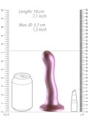 Różowe dildo do stymulacji punktu G strapon silikonowe 17 cm