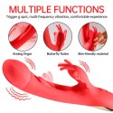 Butterfuly dual flicking vibrator