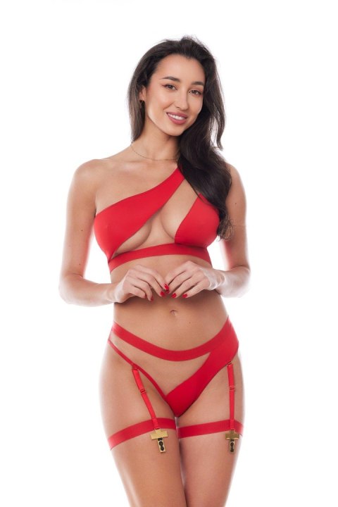 GISELLE RED SET (top&thong/top&figi) XS