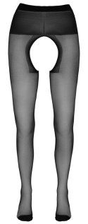 Cottelli LEGWEAR - Czarne Rajstopy Z Otwartym Kroczem 3