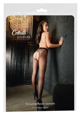 Cottelli LEGWEAR - Jedwabiste Rajstopy Z Otwartym Kroczem 4