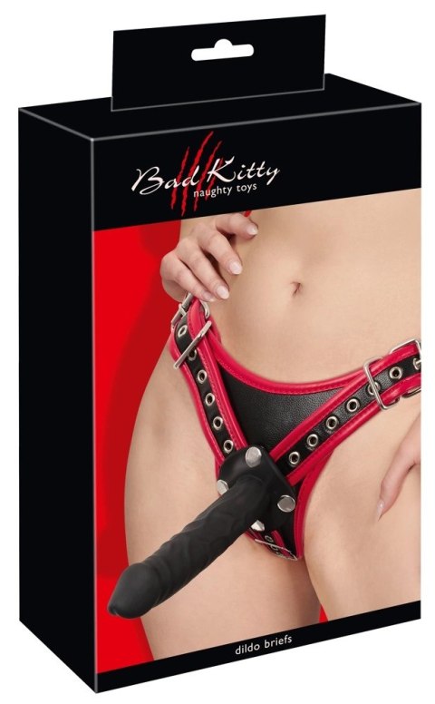 Bad Kitty - Uprząż Strap-On Z 3 Dildami L/XL