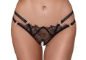 Cottelli LINGERIE - Stringi Z Delikatną Koronką I Ozdobnymi Dżetami M/L