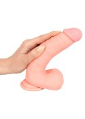 Duże grube dildo jak żywy penis na przyssawce 20cm