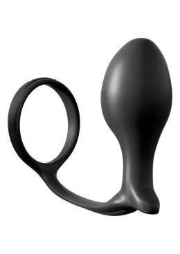 Korek analny ass gasm cock ring advanced black