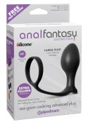 Korek analny ass gasm cock ring advanced black