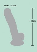 Replika penisa dildo członek realistyczny sex 18cm