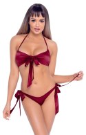 Cottelli LINGERIE - Gorący Wiązany 2-Częściowy Set Czerwony L/XL