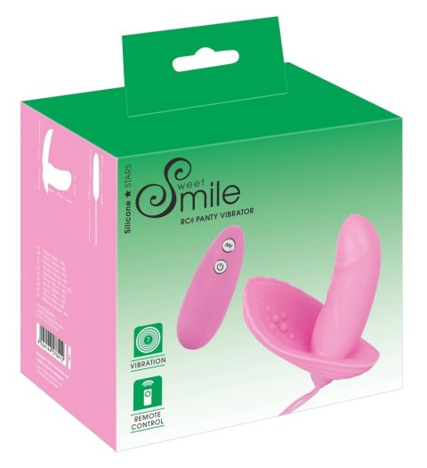 Sweet Smile - Mini Wibrator Ze Stymulacją Łechtaczki Różowy 8cm