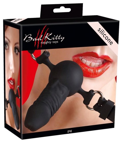 Knebel z silikonowym penisem dildo bondage bdsm