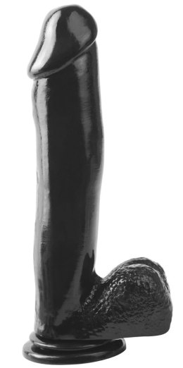 Basix - Realistyczne Dildo Z Jądrami Czarne 31 Cm