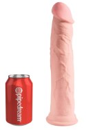 King Cock Plus - Realistyczne Naturalne Dildo Z Przyssawką 28 CM Jasny Kolor Skóry