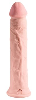 King Cock Plus - Realistyczne Naturalne Dildo Z Przyssawką 28 CM Jasny Kolor Skóry