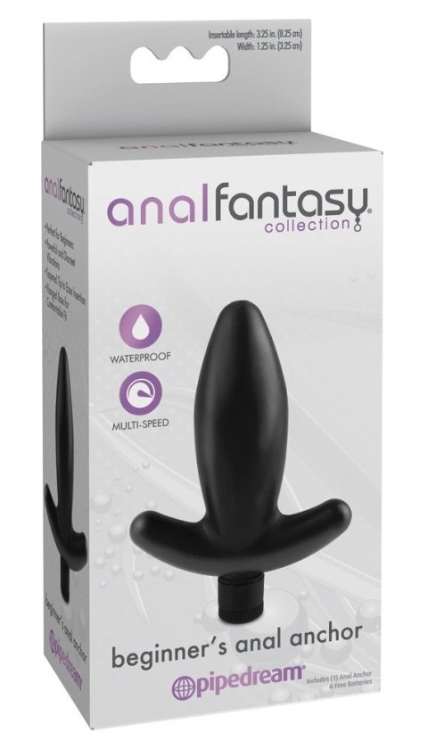 Anal Fantasy - Stożkowy Korek Analny Z Wibracjami 8 Cm